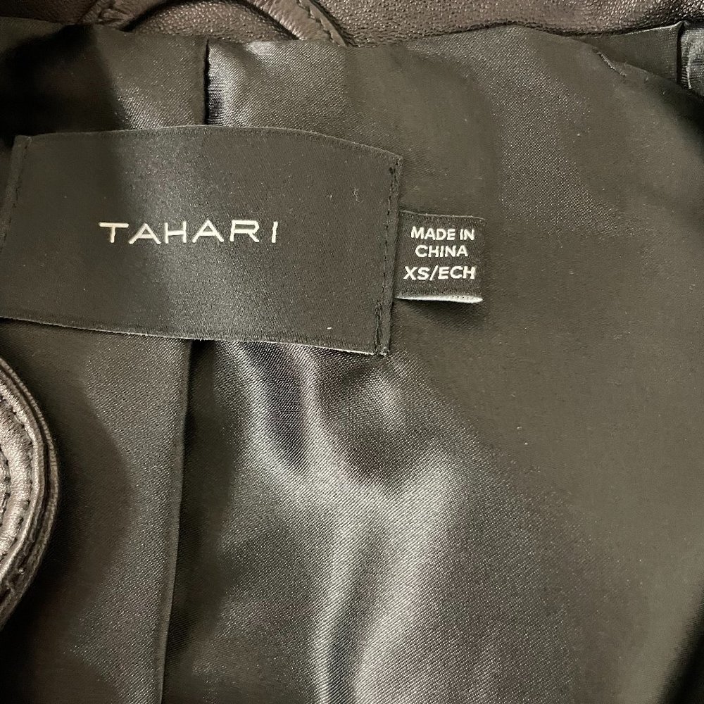 Last Piece!!!! Thea Peplum Leather Jacket from Tahari - Picture 5 of 7